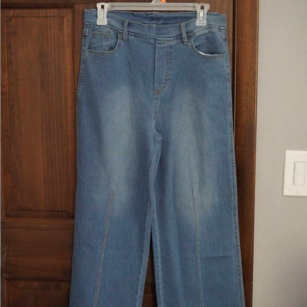 Wide Leg stretch waist jeans